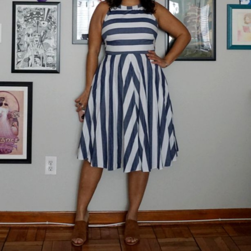 Eliza J Striped Dress - Sz 12